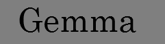 &nbsp;Gemma